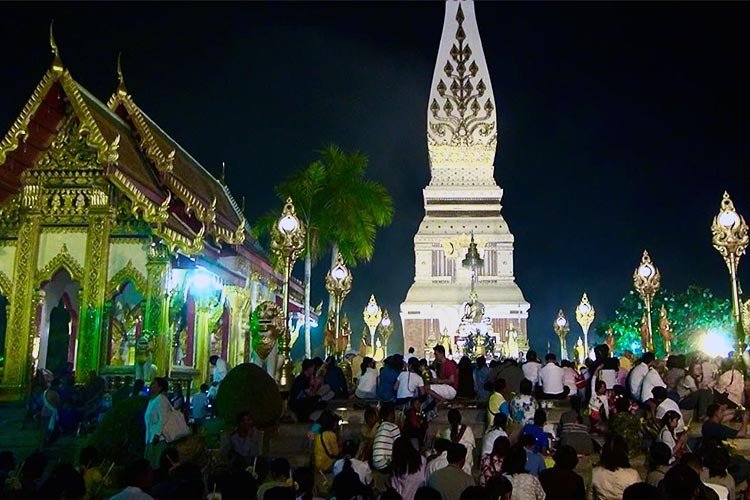 Thailand Tunda Festival Keagamaan Phra Cegah Covid-19